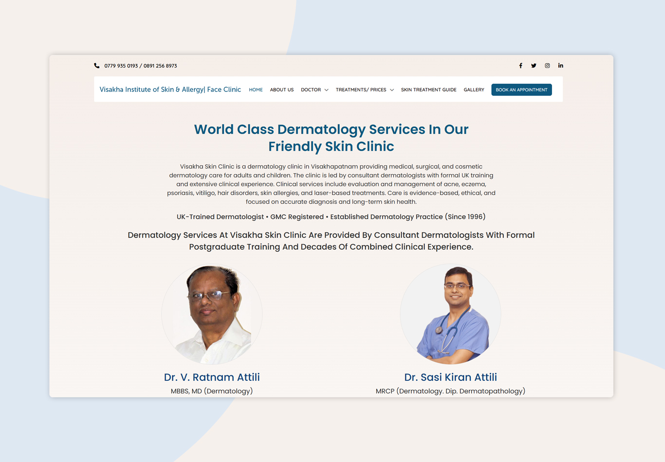 Visakha Skinclinic screenshot 1